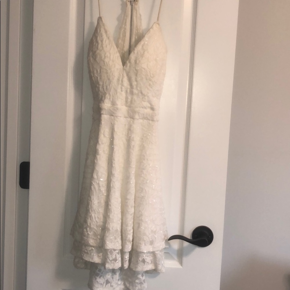 white formal dress